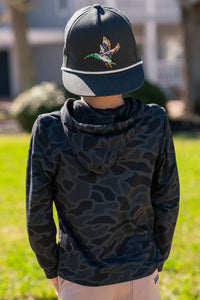 Burlebo Black Camo Youth Performance Hoodie