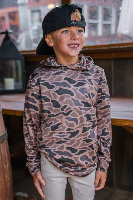 Burlebo Gauge Camo Youth Performance Hoodie