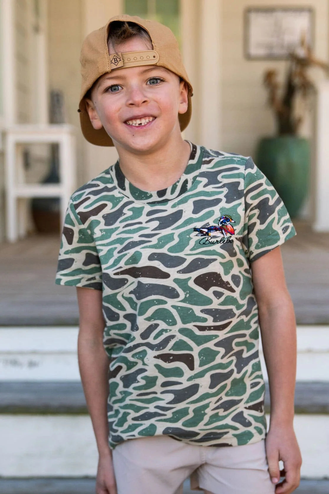 Burlebo Retro Duck Camo Youth SS Tee