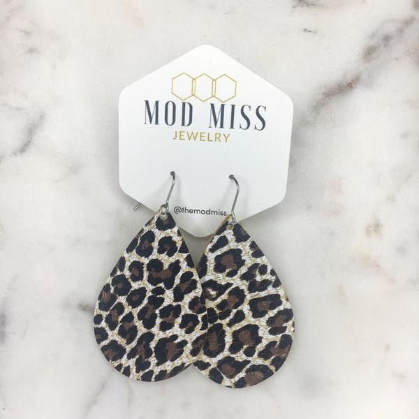 Chocolate Cheetah Earrings