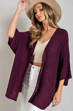 Load image into Gallery viewer, Fall Vibes Cardigan Plum