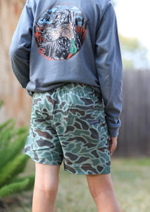 Burlebo Youth Everyday Shorts Retro Camo Duck