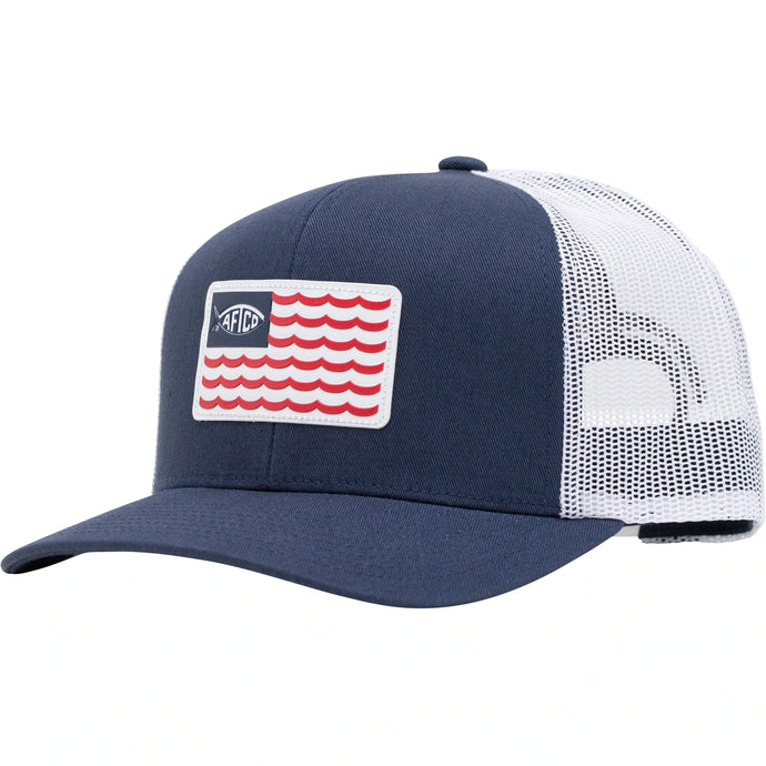 Aftco Canton Trucker Hat-Navy