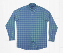 Load image into Gallery viewer, Southern Marsh Calabash Performance Dress Shirt Mint &amp; French Blue