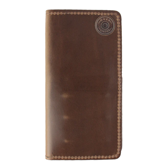 Over Under Horween Checkbook Wallet w/o Shot Shell