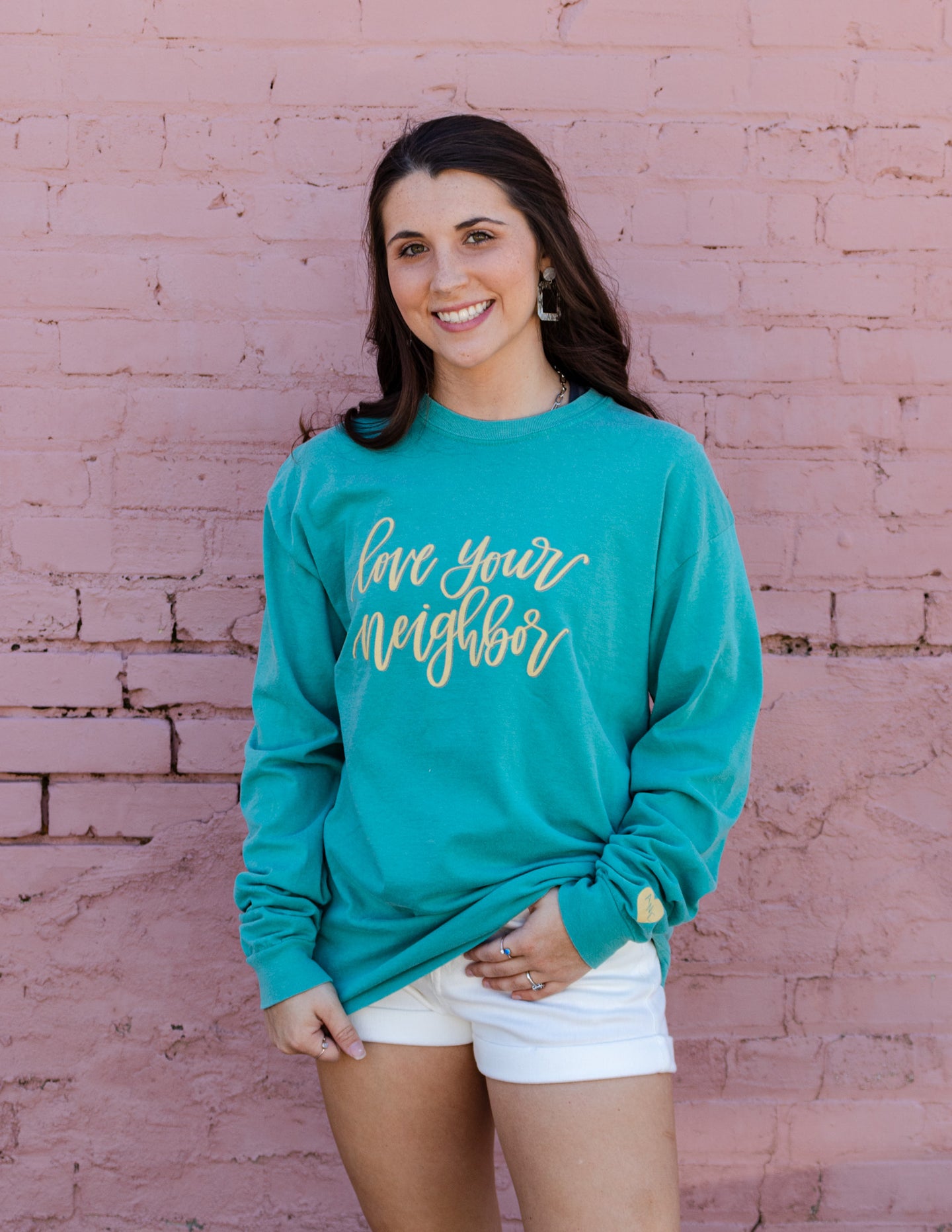 Addyson Nicole Love Your Neighbor Long Sleeve Tee