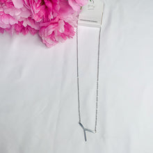 Load image into Gallery viewer, Large Silver Initial Necklace