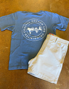 Coastal Cotton Youth Circle Logo SS Tee