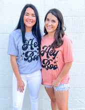 Load image into Gallery viewer, Hey Boo Graphic Tee - Heather Grey