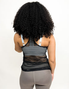 Friday Night Fishnet Racerback Active Tank