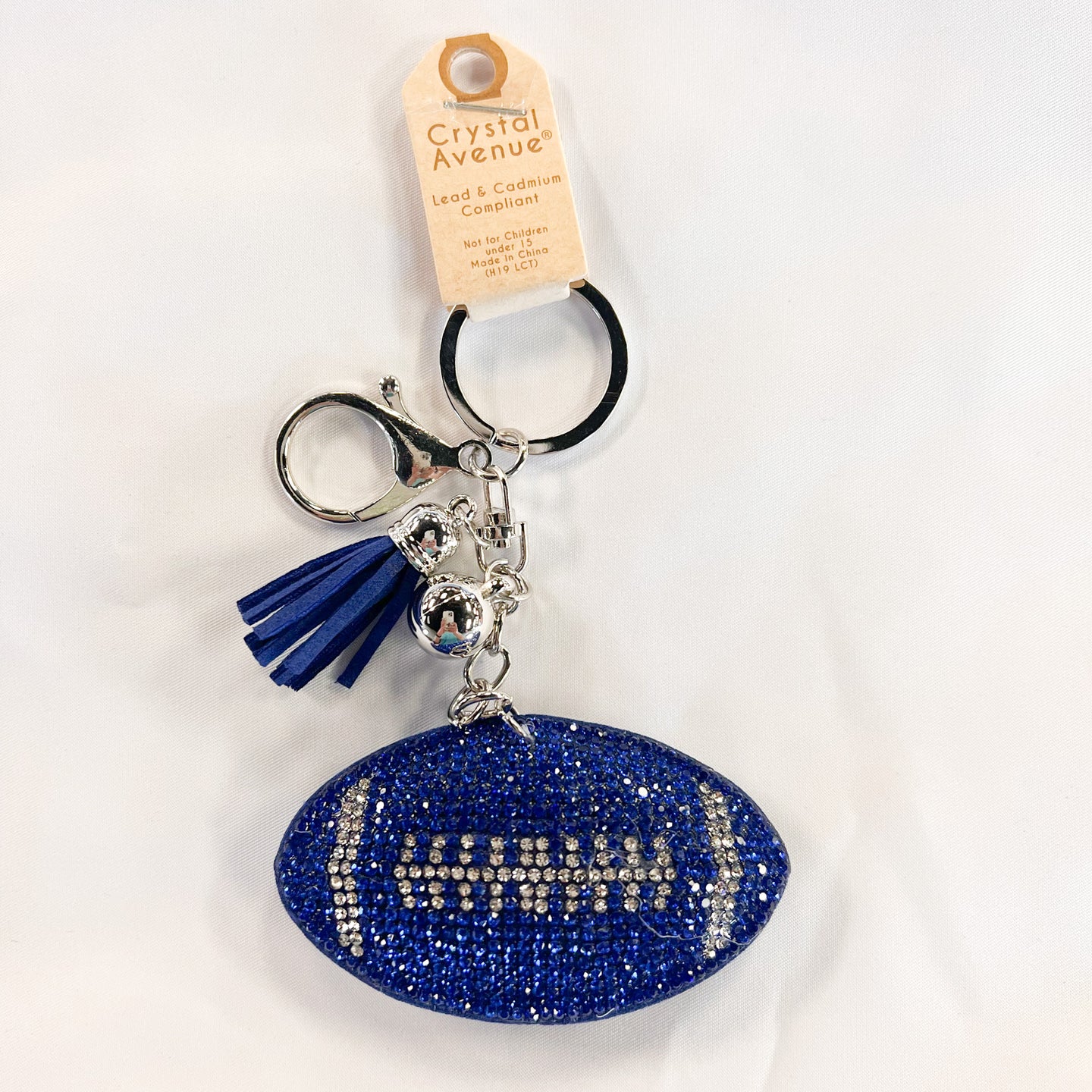 Football Keychain -Blue