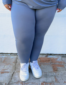 *Doorbuster* Zenana Leggings Plus Size-Cement