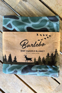 Burlebo Baby Swaddle-Retro Duck Camo