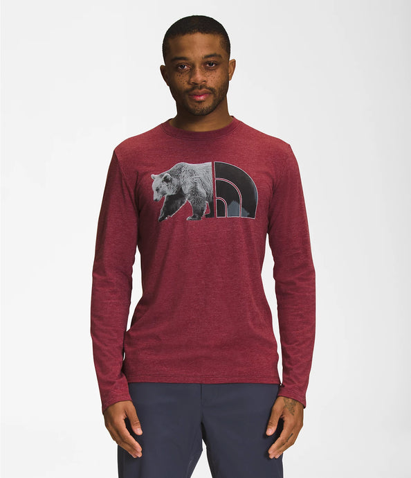 The North Face Men’s Long-Sleeve Tri-Blend Bear Tee