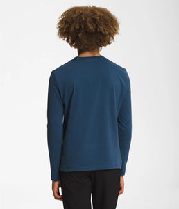 The North Face Boys’ Long-Sleeve Graphic Tee Shady Blue