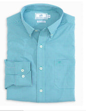 Load image into Gallery viewer, Southern Tide Men&#39;s Intercoastal Mini Tattersal Long Sleeve Button Down Sportshirt