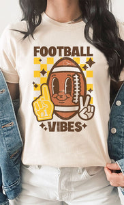 Retro Football Vibes Graphic Tees