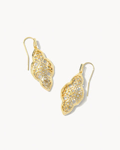 Kendra Scott Abbie Drop Earrings-Gold