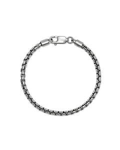 Kendra Scott Men’s Beck Round Box Chain Bracelet Oxidized Sterling Silver