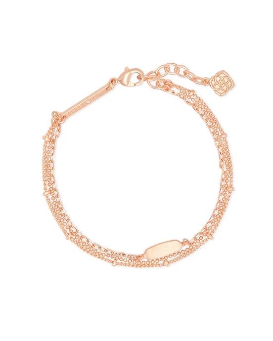 Fern Multi Strand Bracelet Rose Gold