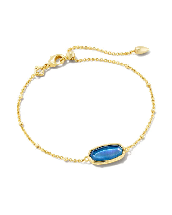 Kendra Scott Framed Elaina Delicate Chain Bracelet Blue