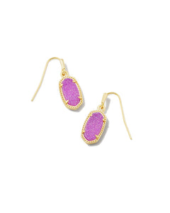 Kendra Scott Lee Drop Earrings Gold Mulberry Drusy