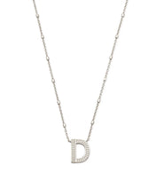 Load image into Gallery viewer, Letter Pendant Necklace - Silver