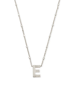 Letter Pendant Necklace - Silver