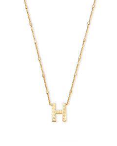 Letter Pendant Necklace - Gold