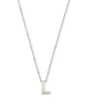 Load image into Gallery viewer, Letter Pendant Necklace - Silver