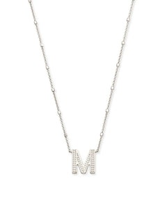 Letter Pendant Necklace - Silver