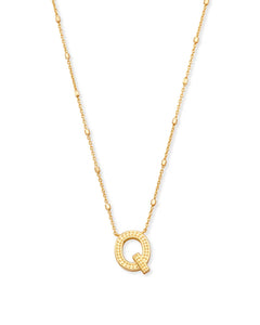 Letter Pendant Necklace - Gold