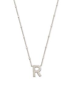 Letter Pendant Necklace - Silver